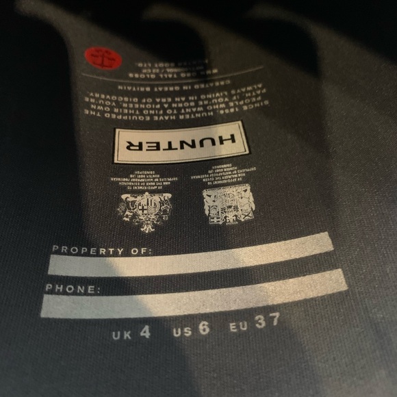 Hunter rain boots - Women’s size 6, gray gloss. - Picture 7 of 7